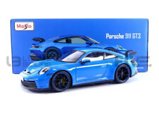 Maisto 1/18 Porsche 911 992 GT3 Coupe 2022 Bleu Roues - Noir 31458BL