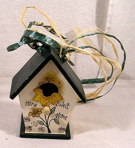 Decorative Bird House Hanging Home Sweet Home, Approx.: 4-3/4" H x 4"W x 2-3/4"D Cover
