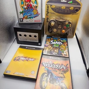 Console Nintendo Game Cube nero Super Mario Sunshine  videogiochi funzionante - Picture 1 of 10