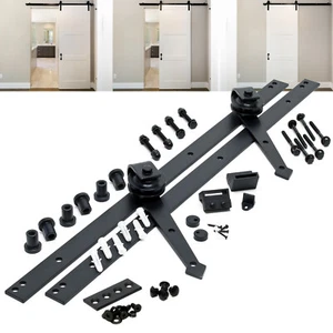 Schiebetürsystem Schiebetürbeschlag 244cm 150kg Montage Schiebetür Raumteiler - Bild 1 von 3