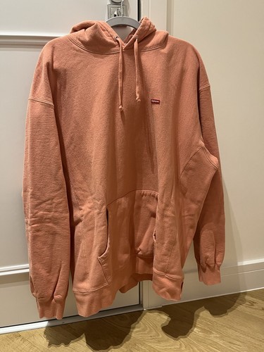 Felpa con cappuccio arancione salmone Supreme