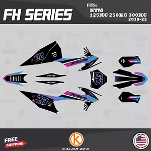 Kit Gráficos para KTM 125XC 250XC 300XC 2019 2020 2021 2022 Fh - MAGENTA-SHIFT - Imagen 1 de 6