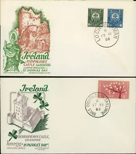 Ireland Rathmacknee Derryhivenny Castles St. Patrick's Day Irish Covers - Picture 1 of 3