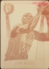 JASON MAXIELL 2013-14 Panini Gold Standard PRINTING PLATE SP #1/1 Orlando Magic