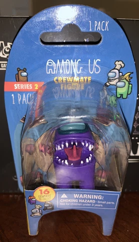 Toikido Among Us Series 2 Crewmate 1 Pack 2" Figure Purple Monster w/ Tongue Out Cover