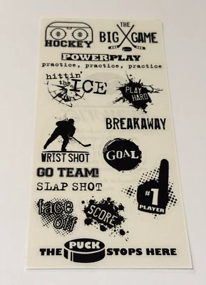 Creative Memories Scrapbook Stickers Hockey Score Break Away Sports 2010 USA NEW - Image 1 of 4