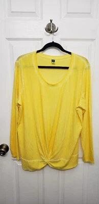 Old Navy Maternity Top, New w/Tags, Yellow, Long Sleeved, Knot Detail at Bottom - Image 1 of 4