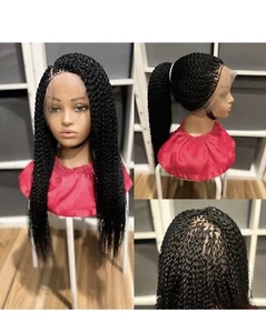 Braided Wig.watermelon Wig . Made On A Full LaceLength Is 26”long. Ready To Ship - Picture 1 of 8