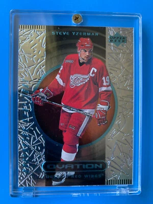 1999-00 Upper Deck Ovation Superstar Spotlight ~ STEVE YZERMAN #87 ~ Foil Insert - Image 1 of 4