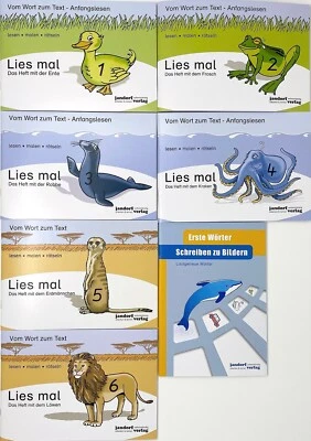 JANDORFVERLAG Lies mal - Hefte 1-6 und Schreiben zu Bildern - Lautgetreue Wörter