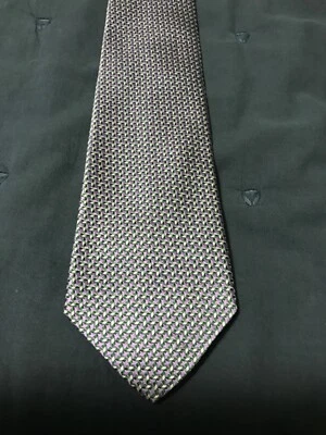 Corbata Versace púrpura lavanda plateada Foto 1 de 4