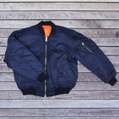 Blouson Pilote Bombers MA1 (bleu) - Photo 1/4