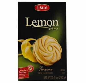 Dare Lemon Creme Cookies || 10 Oz Box - Picture 1 of 3