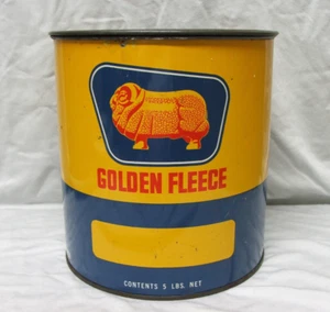 Golden Fleece 5 Lb Australian Grease Tin, strong colours, good condition - Picture 1 of 7