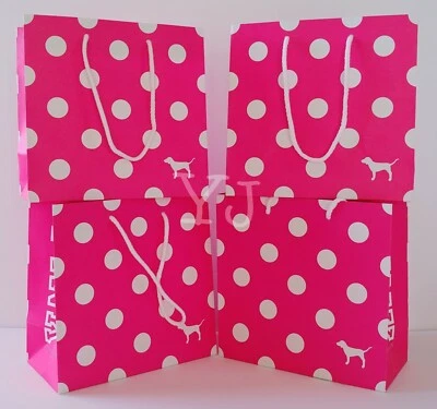VICTORIA'S SECRET VICTORIA SECRET PINK GIFT BAG (LOT OF 4) - SMALL - NEW