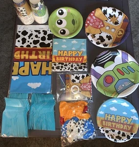 Toy Story Birthday Party Supplies Decorations For 24 MultiDesign Plates Cups Etc - Picture 1 of 5
