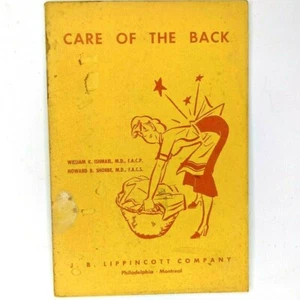 Folleto de folleto Care of the Back 1965 William Ishmael Lippincott quiropráctico 2R - Imagen 1 de 8