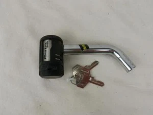 Master Lock 2866DAT 5/8" 16mm Heavy Duty Chrome Receiver Lock Key Lock - Picture 1 of 9