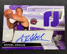 2004-05 SPx Rookie /1999 Rafael Araujo AU Auto RC Jersey #131