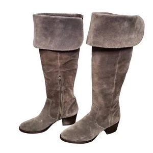 Frye Clara Over The Knee Suede Leather Boot 7 - Picture 1 of 7