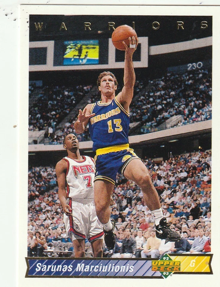 FREE SHIPPING-MINT-1992-93 Upper Deck Sarunas Marciulionis #249 WARRIORS - Image 1 of 1