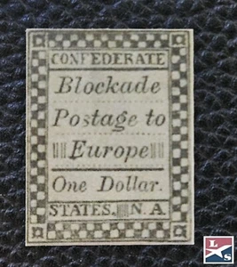 L/S CSA Confederate Blockade Forgery Type 4B4 Gray S.A. Taylor LOT 1a - Picture 1 of 1