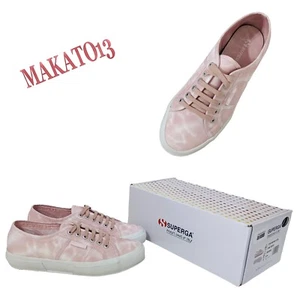 SUPERGA Women's Size 8,5 Pink Tie Dye Fantasy Cotu Sneaker 2750 Shoes NIB - Picture 1 of 11