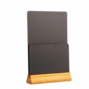 Soporte de menú de pizarra doble Olympia con 2 tablas de melamina - 325x210x55 mm - Imagen 1 de 8