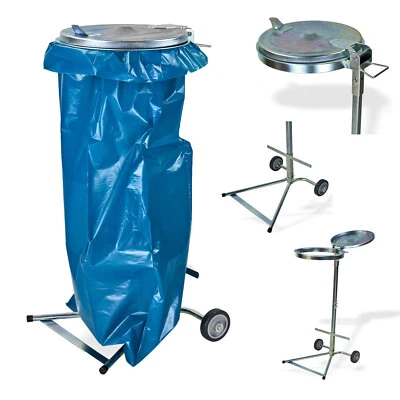 Metall Müllsackständer Abfallsammler Müllsackhalter Abfallsackständer 120 Liter - Bild 1 von 4