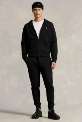 Conjunto de sudadera con capucha y joggers de punto doble Polo Ralph Lauren para hombre talla 2XLARGE  Foto 1 de 4