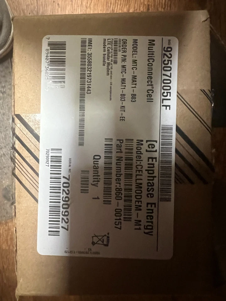 MultiTech MTC-MAT1-B03 MultiConnect Cell - for Enphase  New 860-00157 - Image 1 of 3