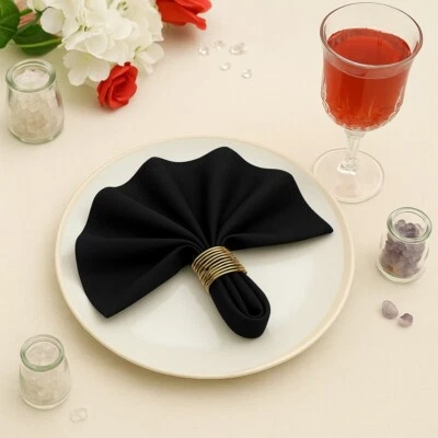 24pc 17''x17'' Polyester Napkins Dinner Cloth, Cloth Napkins, Washable Napkins - Image 1 of 4