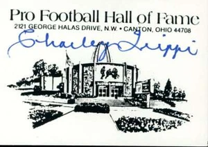 Charley Trippi JSA Coa Signed Hall of Fame Business Card Autograph - Picture 1 of 1