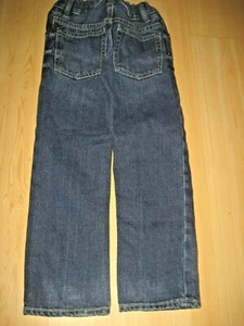 BABY GAP Girls Jeans 5 Blue Denim 1969 STRAIGHT LEG Distress Adj Waist 21X19 - Picture 1 of 9