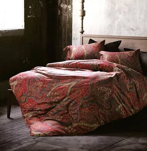 Eikei Boho Paisley Print Luxury Duvet Quilt Cover and Shams 3pc Bedding Set B... - Picture 1 of 3