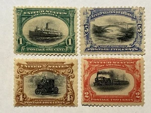 4 US STAMPS #294 295 296 297 MNH OG 1901 PLEASE SEE IMAGES! READ DESCRIPTION! - Picture 1 of 11