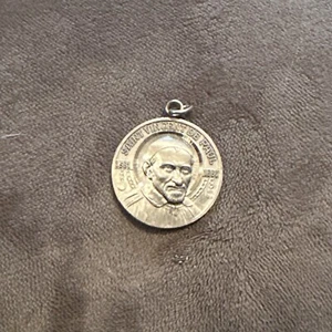 SAINT VINCENT DE PAUL STERLINGSILBER ANHÄNGER MEDAILLE - Bild 1 von 3
