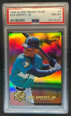 1996 Score Ken Griffey Jr. Dream Team #7 Mariners PSA 8 - Image 1 of 2