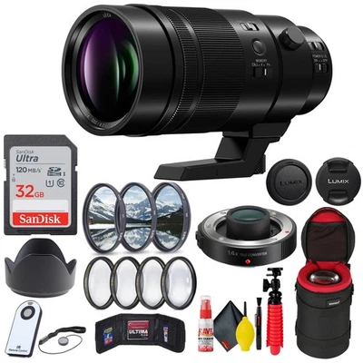 Panasonic Leica DG Elmarit 200mm f/2.8 POWER O.I.S. Lens + Accessories Bundle - Image 1 of 2