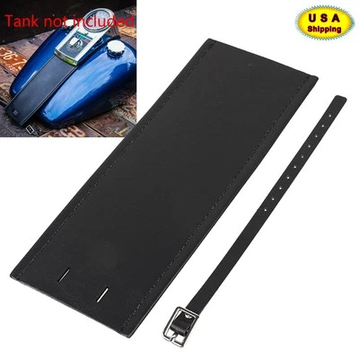 PU Leather Gas Tank Panel Bib For Harley Electra Glide Police FLHP FLH FLHT FLHX — 第 1/4 张图片
