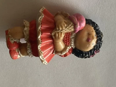 Vintage Cabbage Patch Kids PVC Figure Ice Cream Cone Girl Red Hair Red Dress CPK - Image 1 of 4