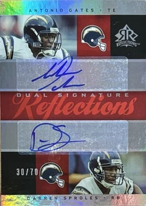 2005 Upper Deck Antonio Gates Darren Sproles Dual Reflections Auto /70 #DS-AG - Picture 1 of 2