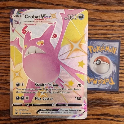 Jumbo Crobat VMAX SWSH099 NM 2021 Oversized Pokemon Card Premium Collection Box - Image 1 of 2
