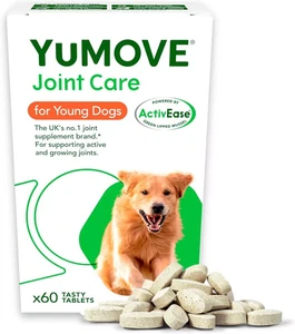 Yumove Young and Active Growing Joints Supplement for Dogs 60 Tablets - Picture 1 of 4