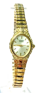 Reloj Citizen Mujer Tono Dorado Redondo 5920-S077982, Banda Elástica, Batería Nueva - Imagen 1 de 5