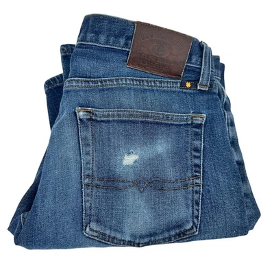 Lucky Brand Jeans Mens 31x34 (32x33 ACTUAL) 221 Straight Blue Denim  - Image 1 of 4