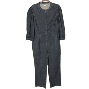 Faherty Charlotte tuta denim donna grande indaco scuro NUOVA MANCA CINTURA - Foto 1 di 7
