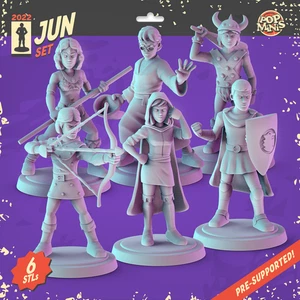 80's Cartoon Adventurers - POP MINIS 28mm 32mm Scale Miniatures - Bild 1 von 9