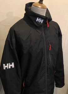MEN'S HELLY HANSEN CREW JACKET SIZE XXL 50" CHEST BLACK - Picture 1 of 3