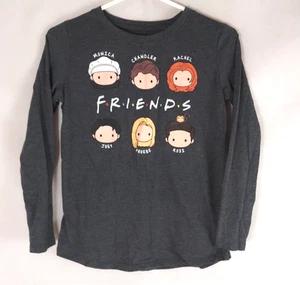 Friends Gray Long Sleeve Graphic Print Girls Shirt Size Large 10/12 - Picture 1 of 5